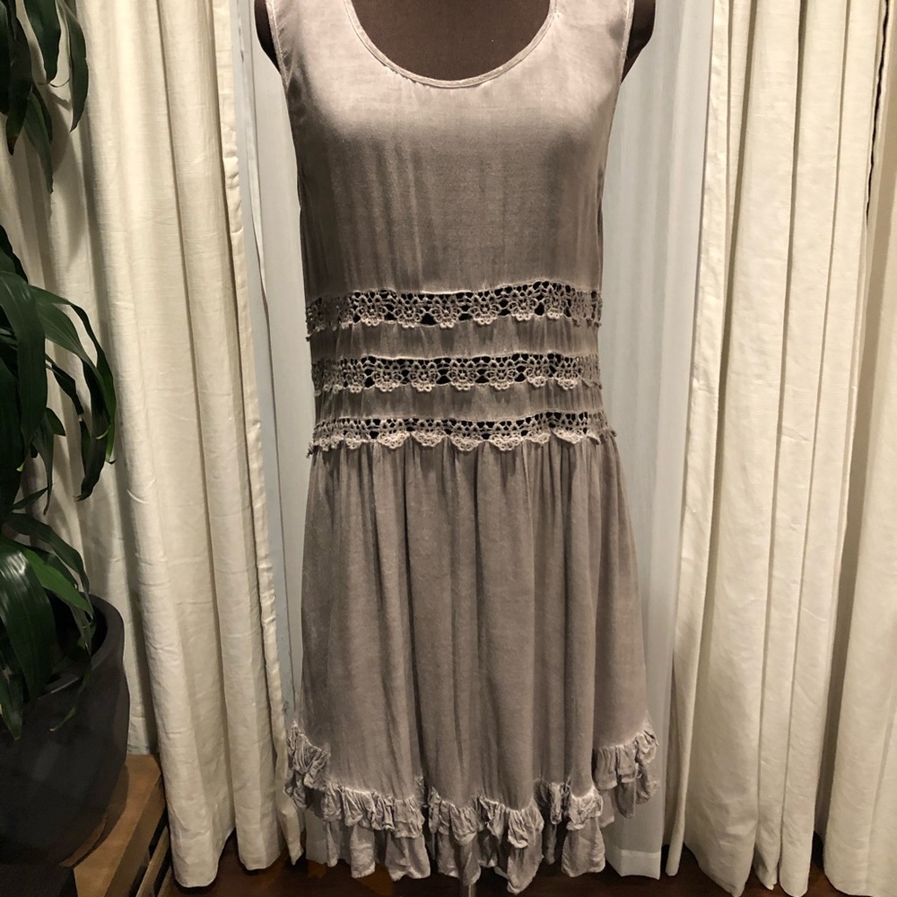 Entro Lace and Ruffle Dress